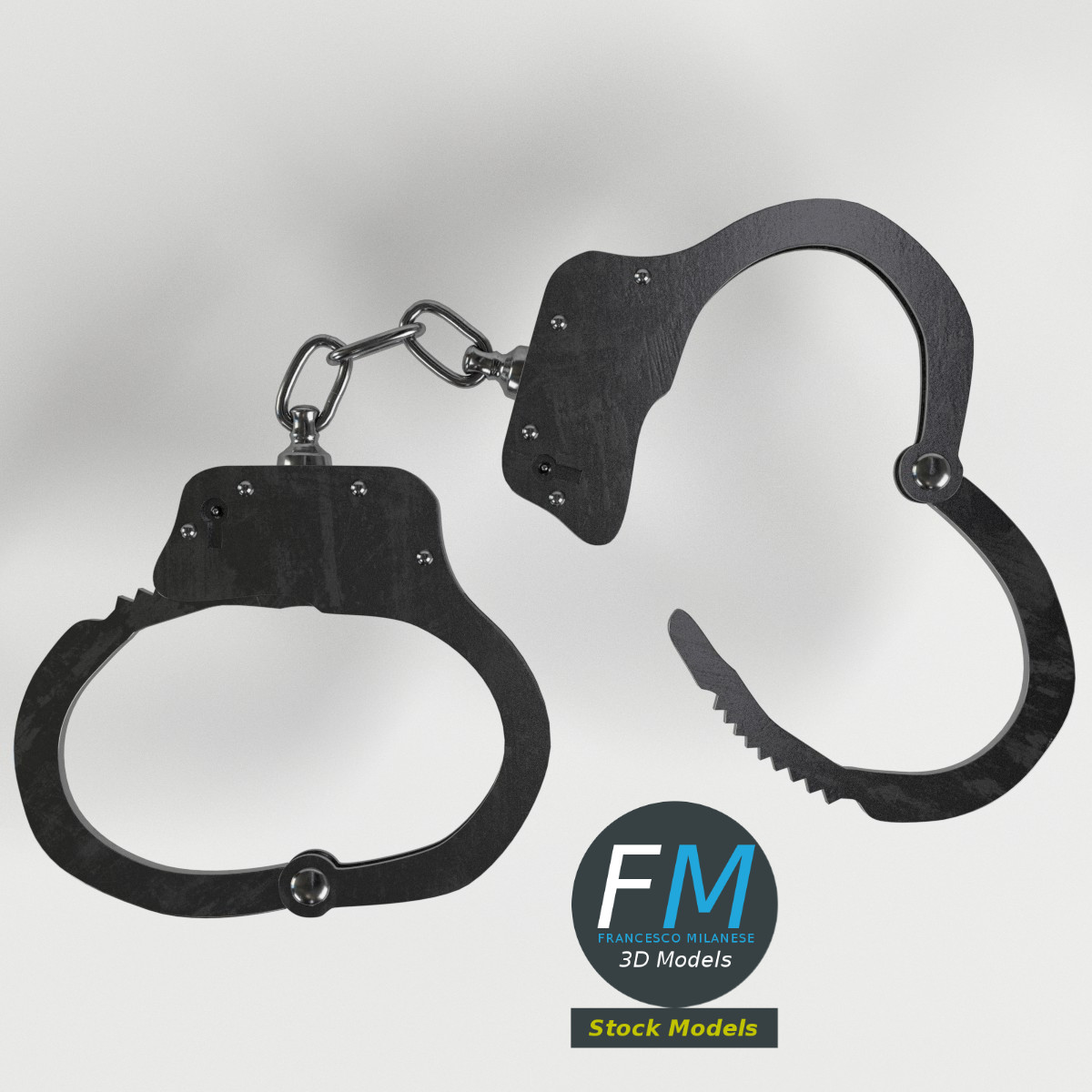 3D-Modell - Öffnbare Handschellen - 06