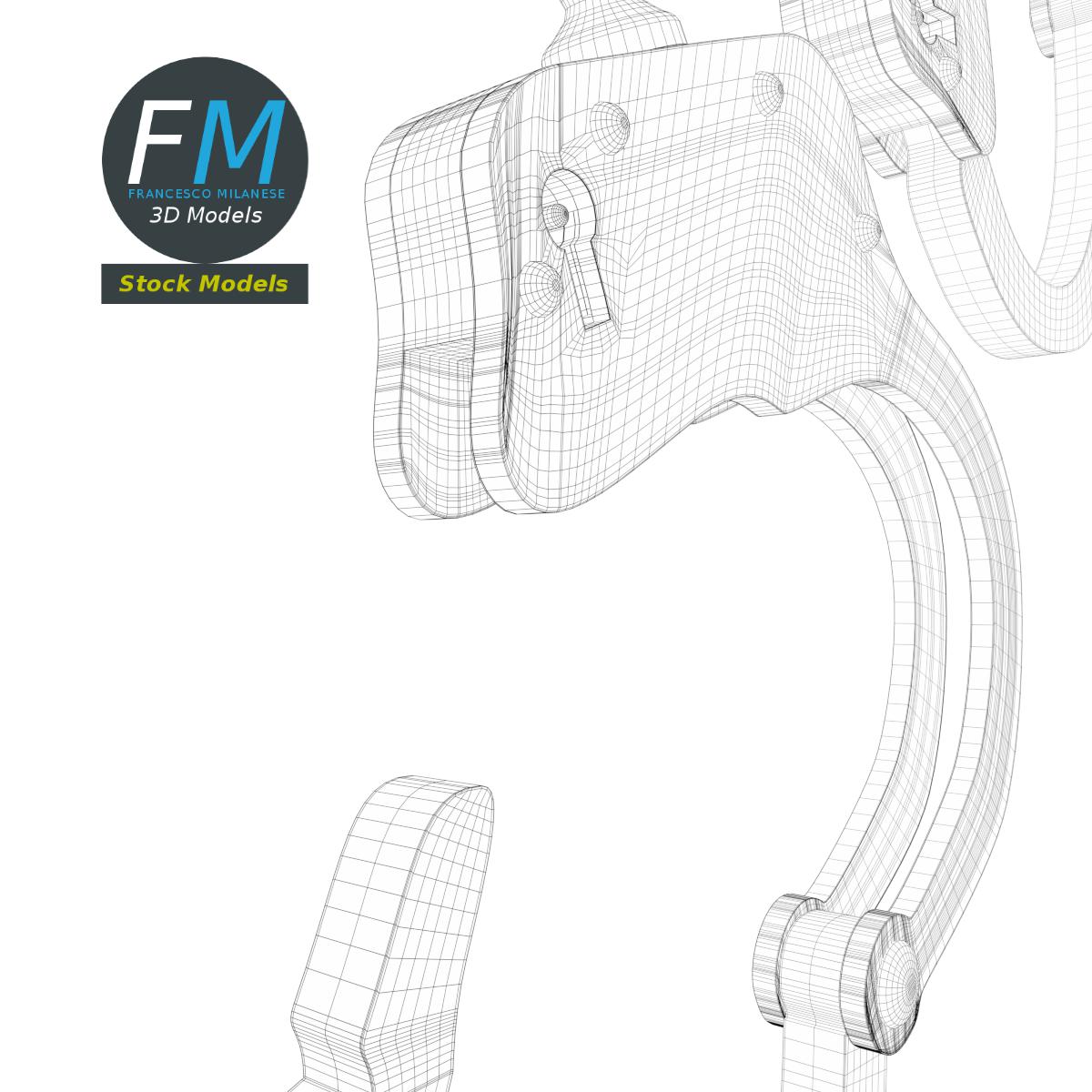 3D-Modell - Öffnbare Handschellen - 08