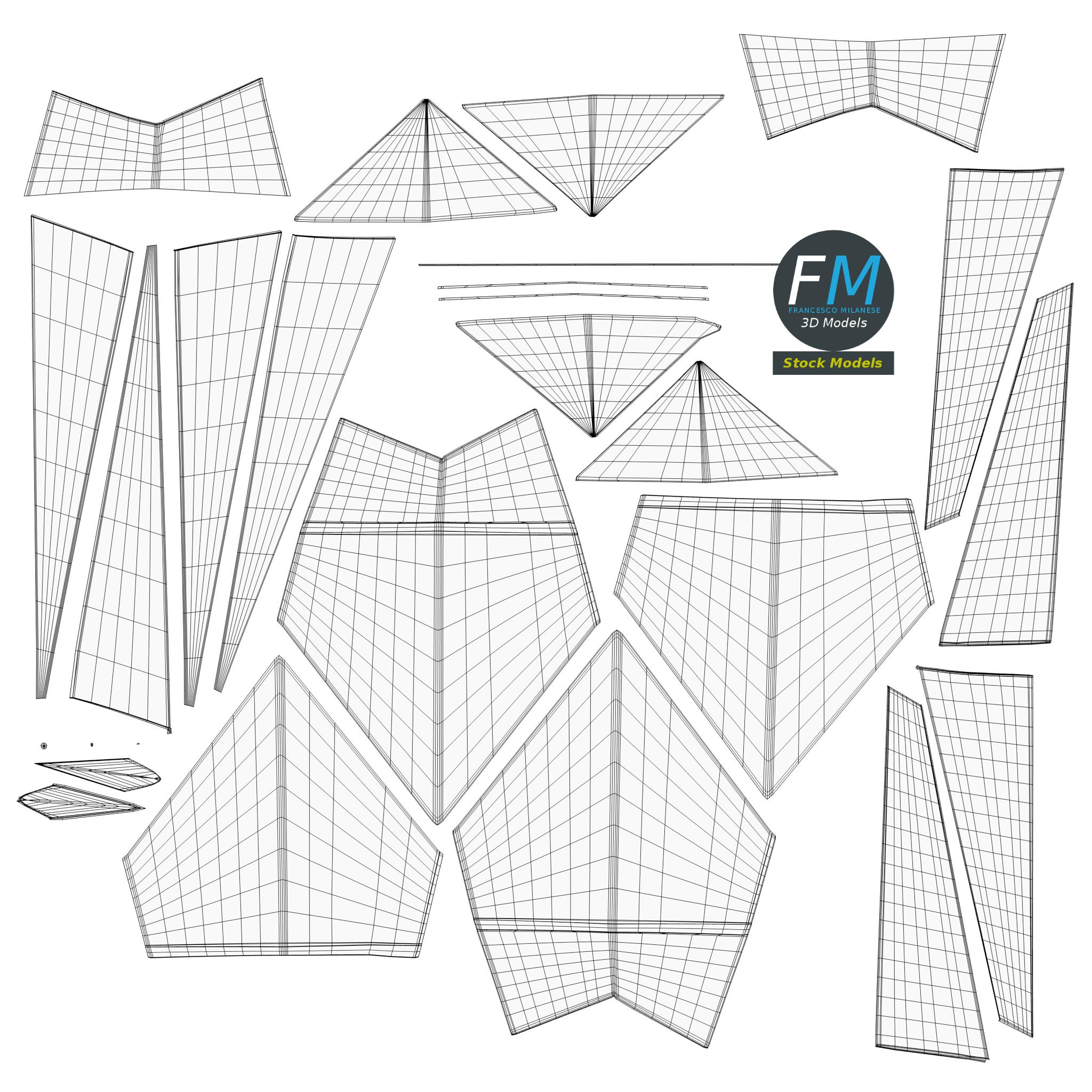 3D-Modell - Origami-Papierkranich - 11 3D-Modell - Origami-Papierkranich - 11