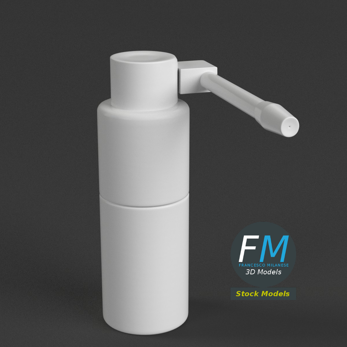 3D-Modell - Oropharyngeale Sprühflasche - 01