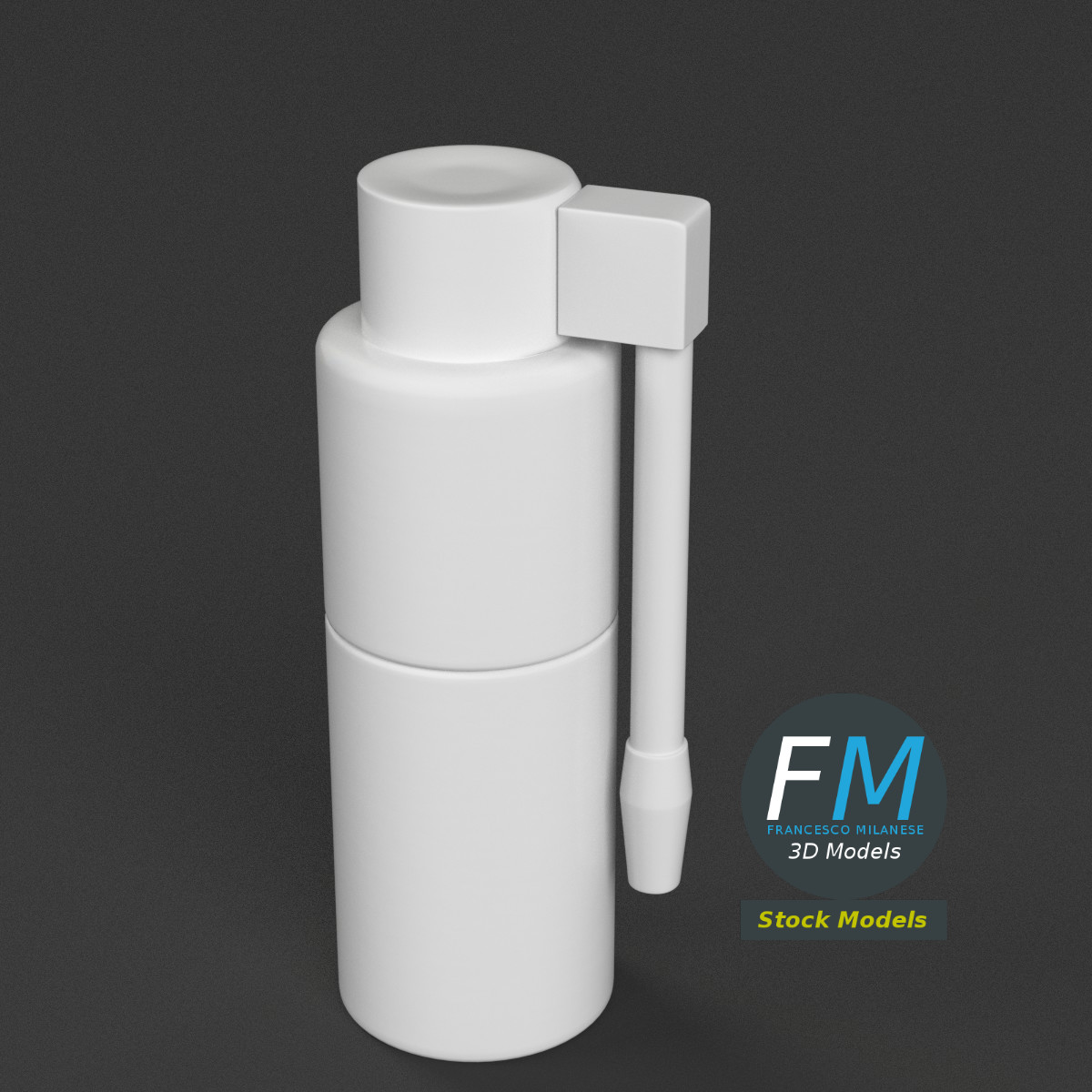 3D-Modell - Oropharyngeale Sprühflasche - 02
