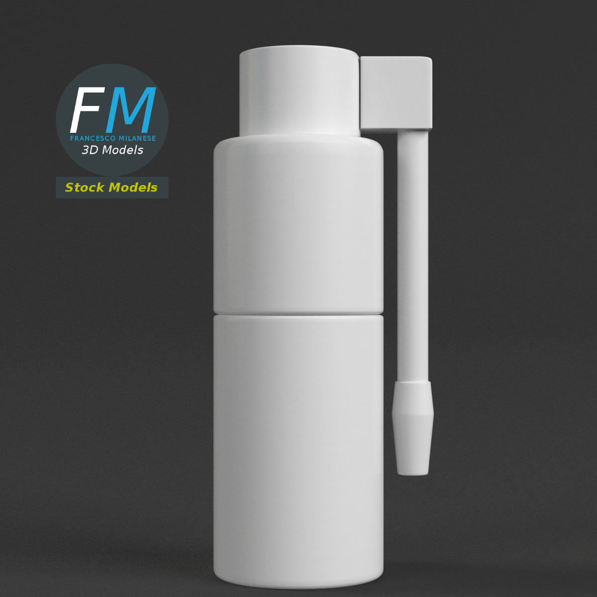 3D-Modell - Oropharyngeale Sprühflasche - 03