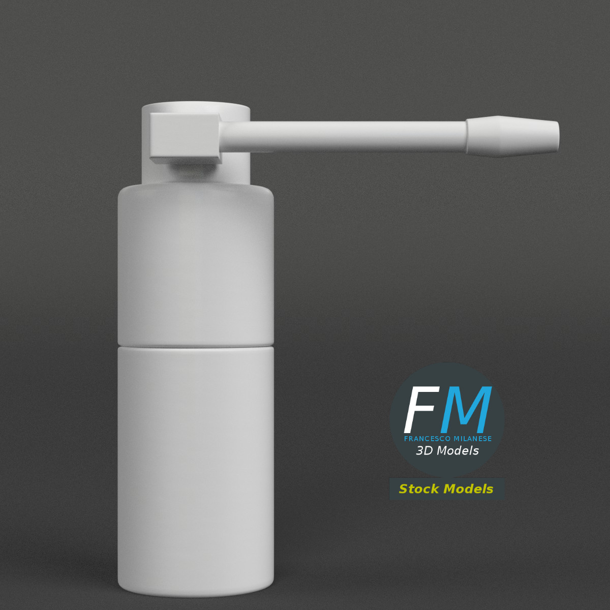 3D-Modell - Oropharyngeale Sprühflasche - 04