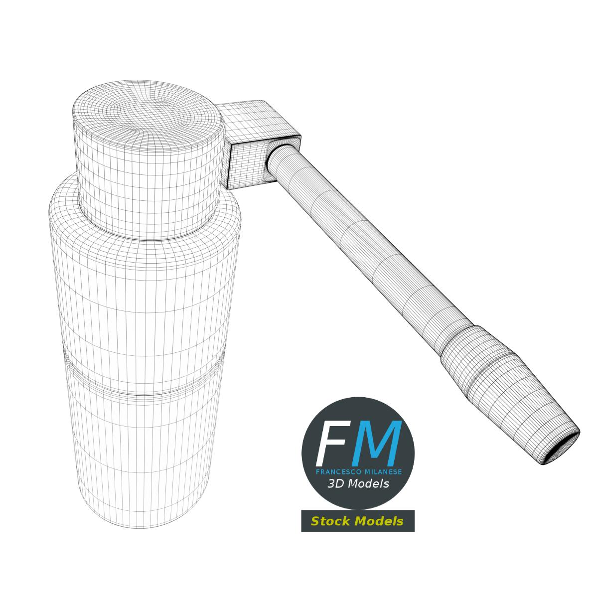 3D-Modell - Oropharyngeale Sprühflasche - 08