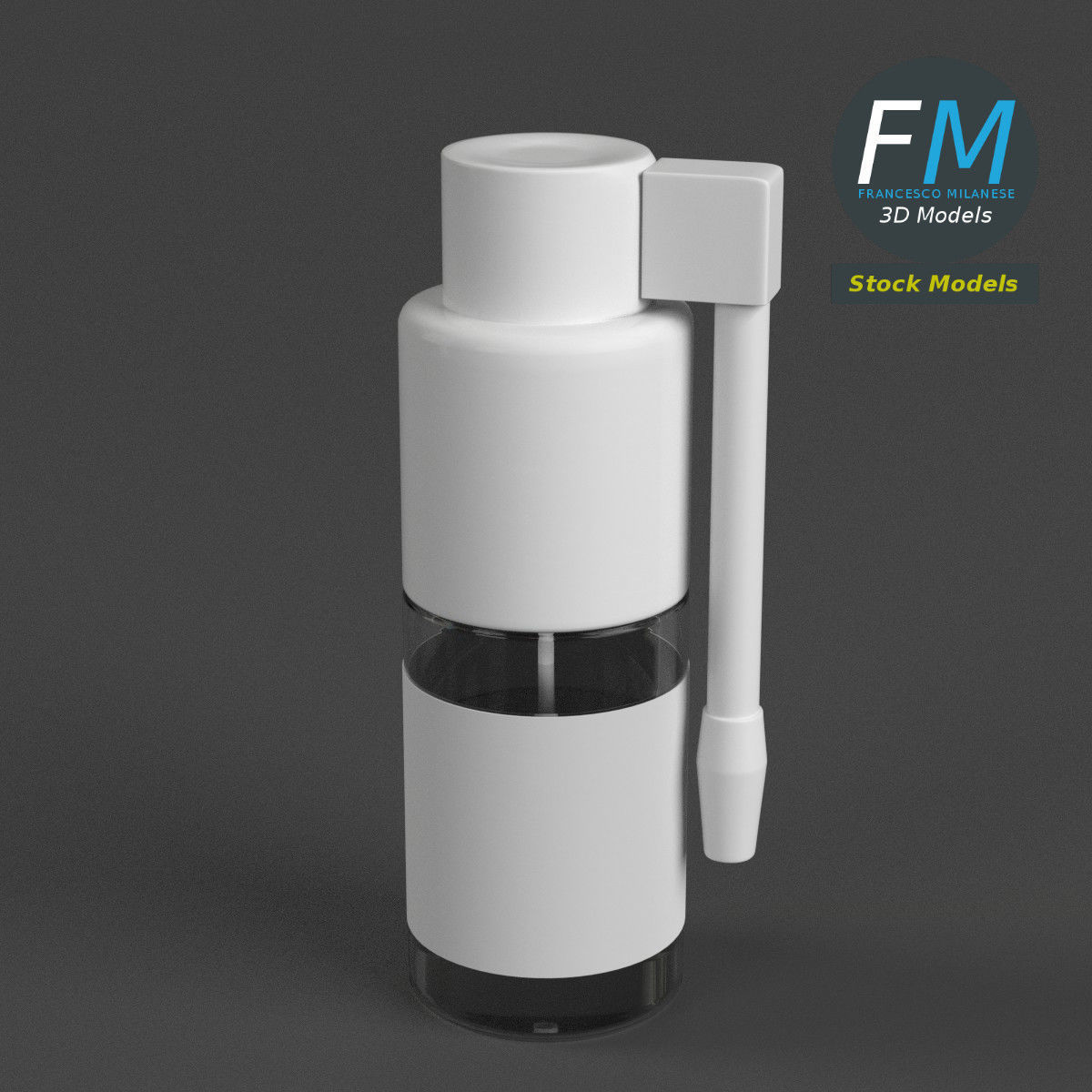 3D-Modell - Oropharyngeale Sprühflasche - 01