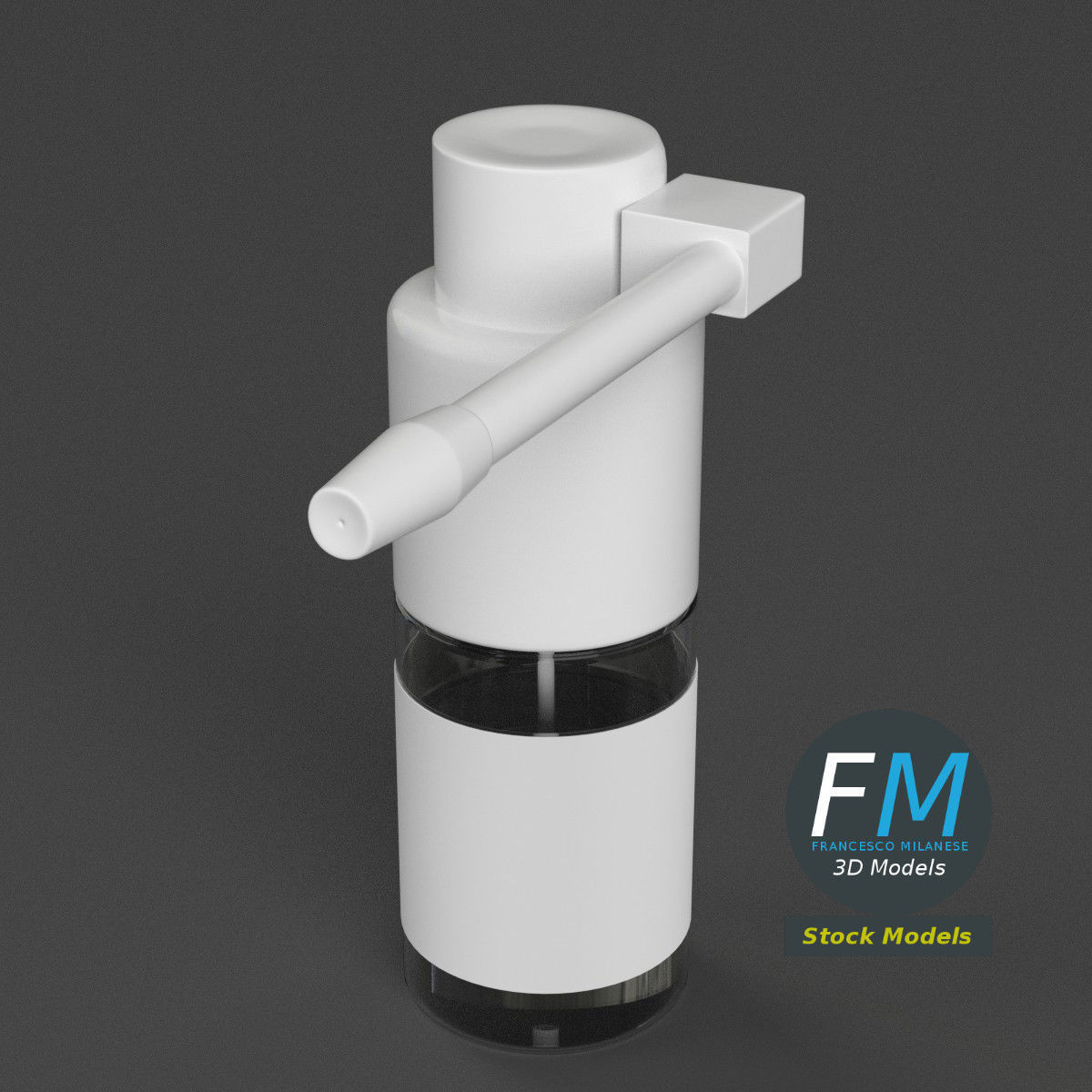 3D-Modell - Oropharyngeale Sprühflasche - 02