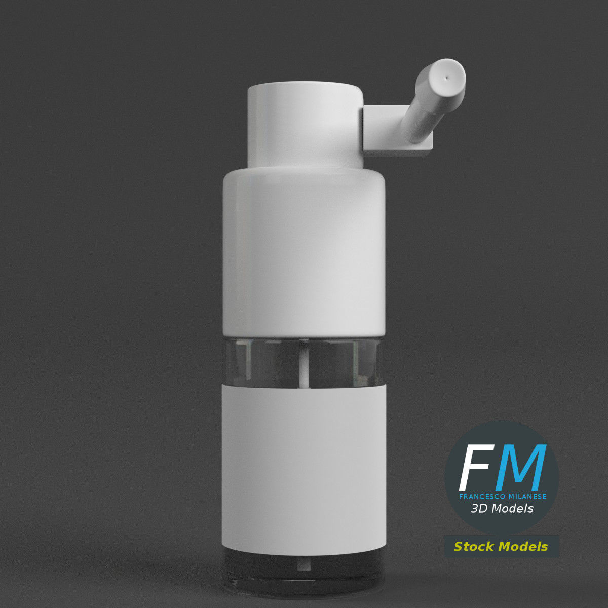 3D-Modell - Oropharyngeale Sprühflasche - 03
