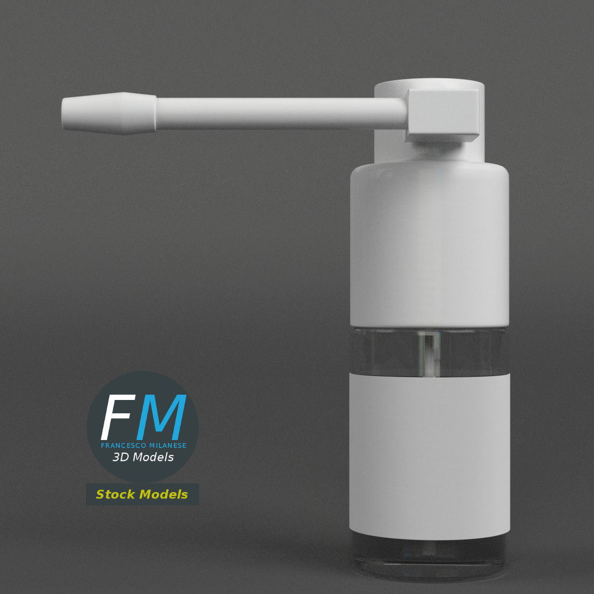 3D-Modell - Oropharyngeale Sprühflasche - 04