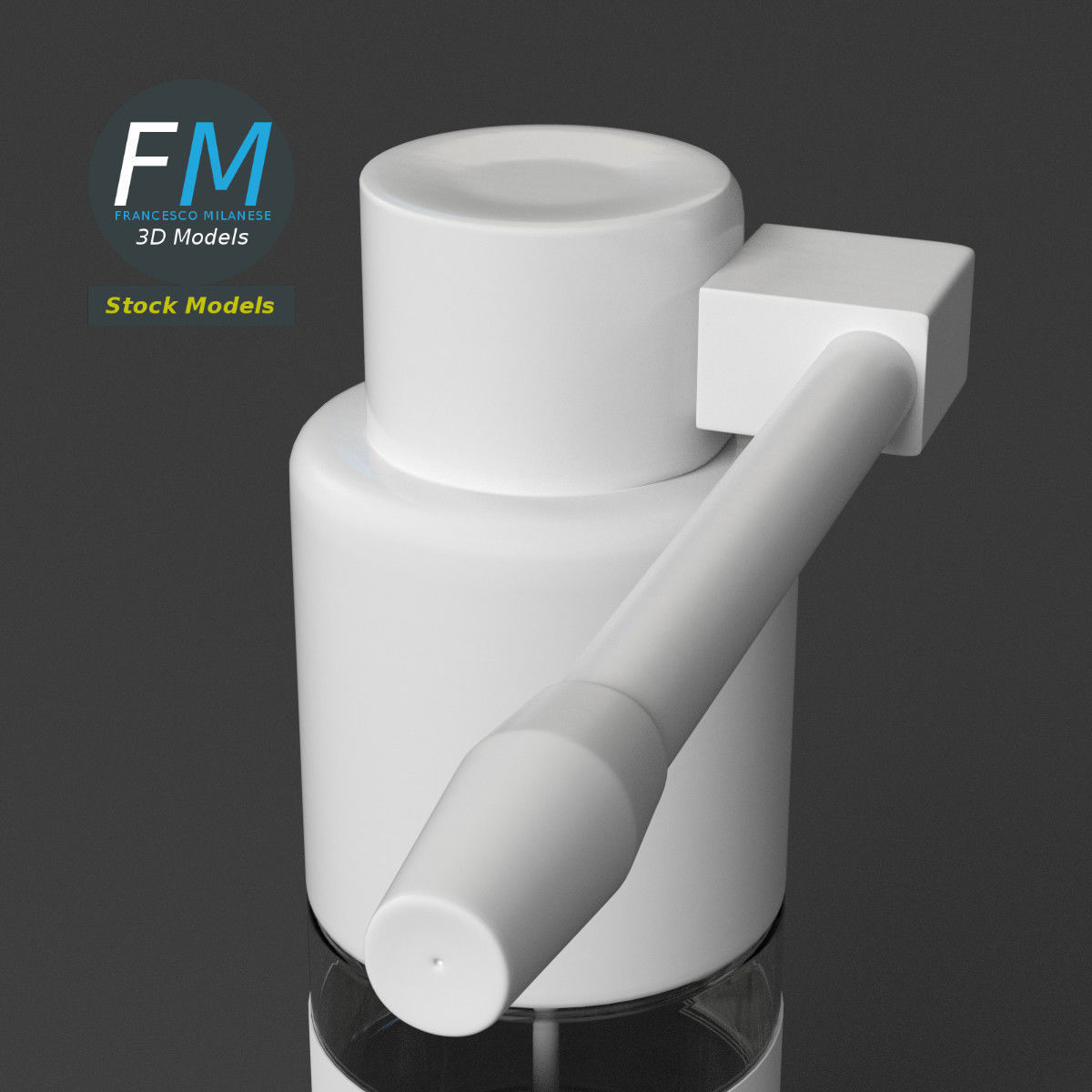 3D-Modell - Oropharyngeale Sprühflasche - 05
