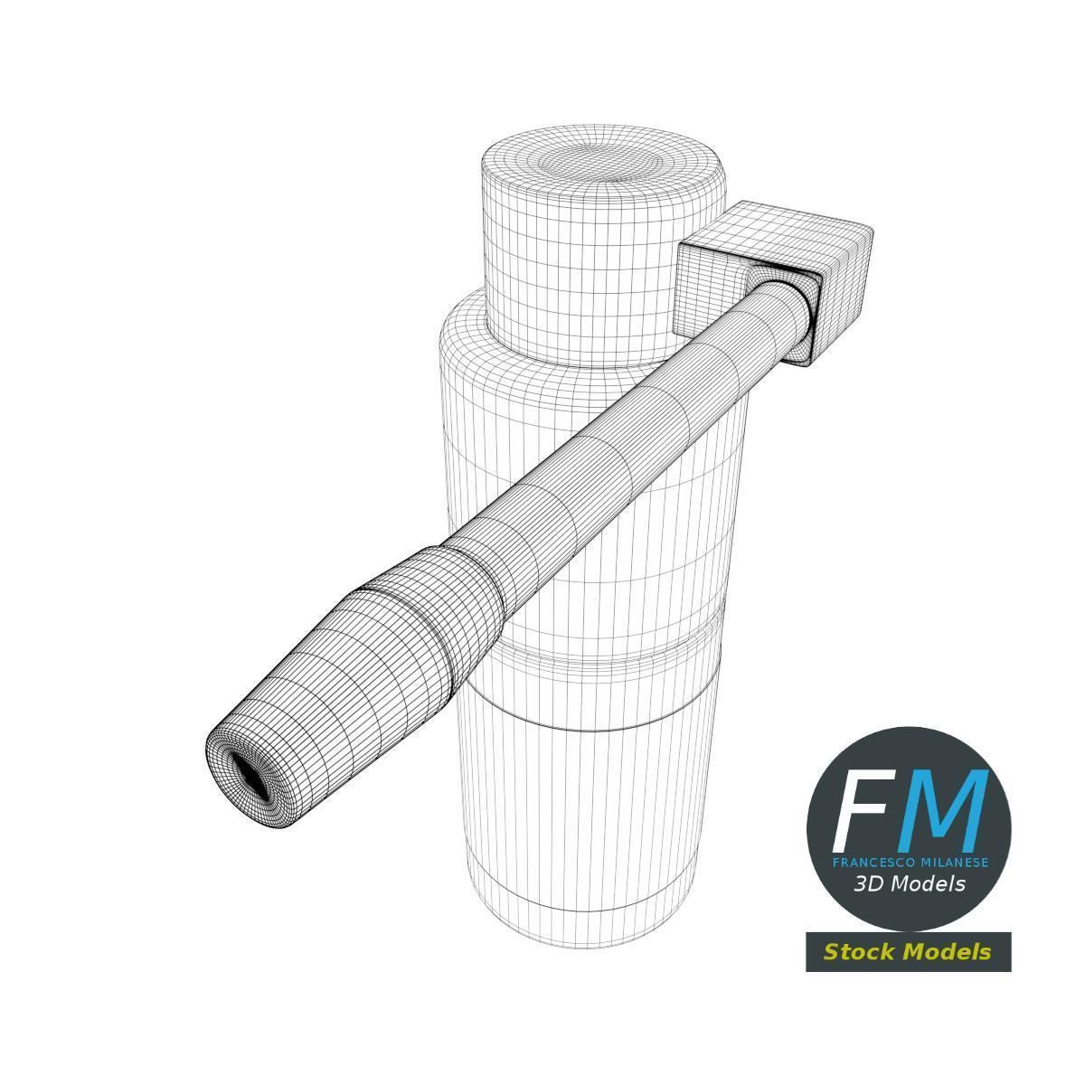 3D-Modell - Oropharyngeale Sprühflasche - 07