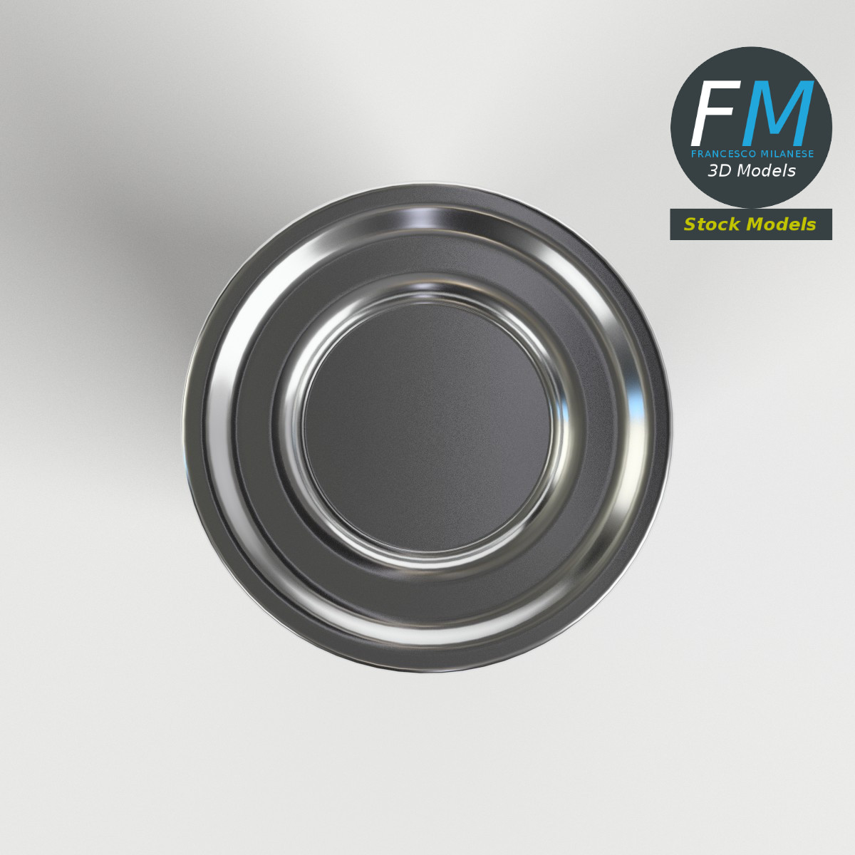 3D-Modell - Outdoor-Aschenbecher mit Abfallbehälter - 06