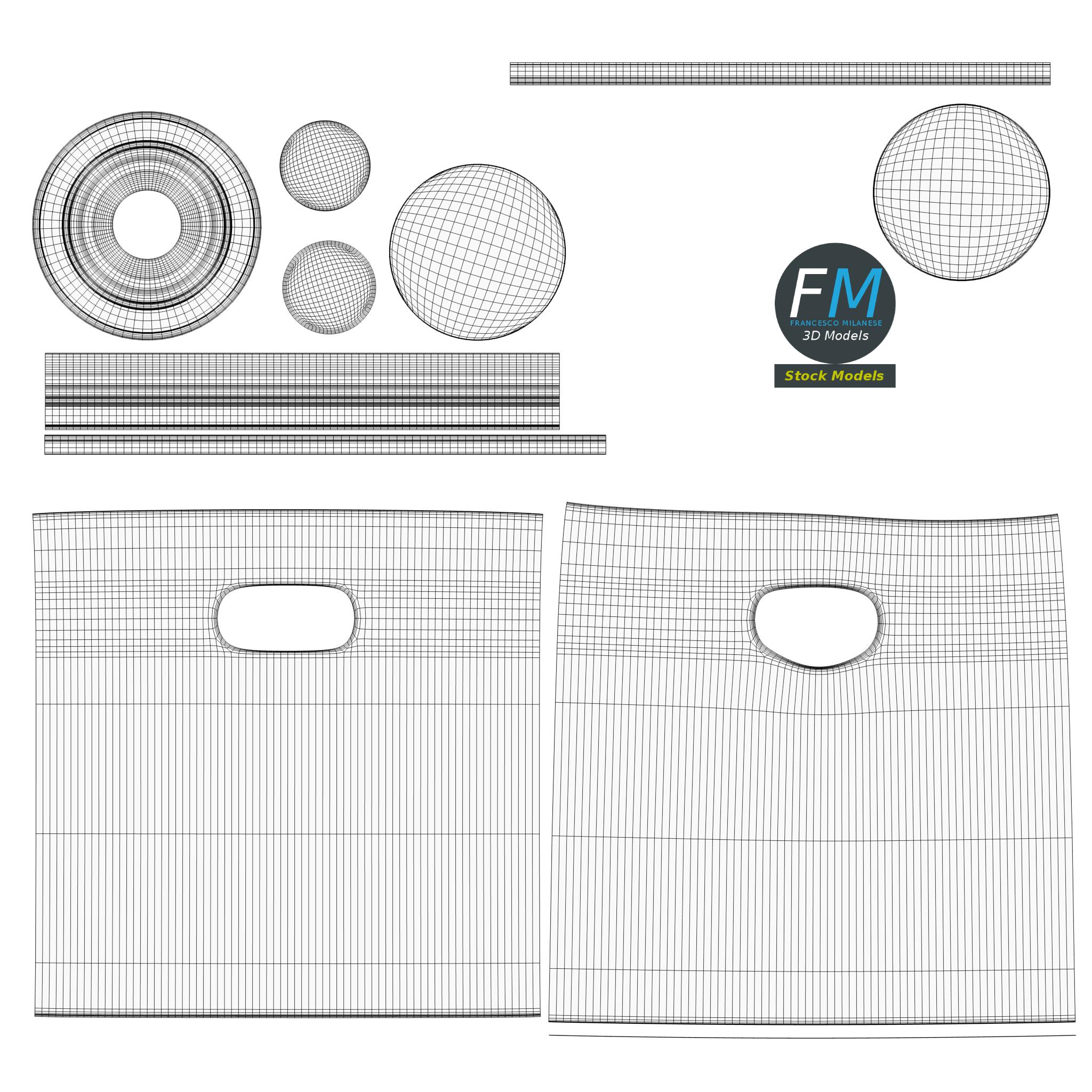 3D-Modell - Outdoor-Aschenbecher mit Abfallbehälter - 11 3D-Modell - Outdoor-Aschenbecher mit Abfallbehälter - 11