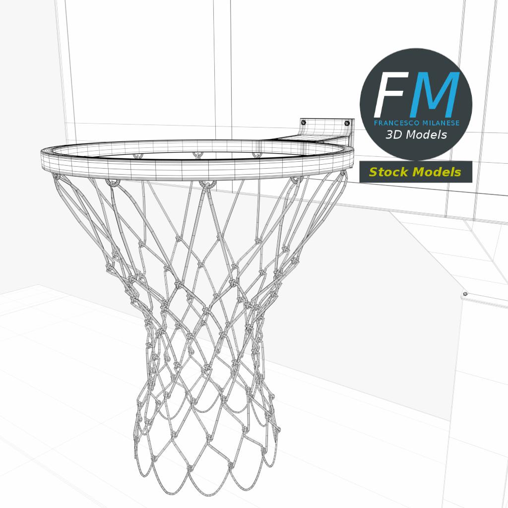 3D-Modell - Basketballplatz im Freien - 08