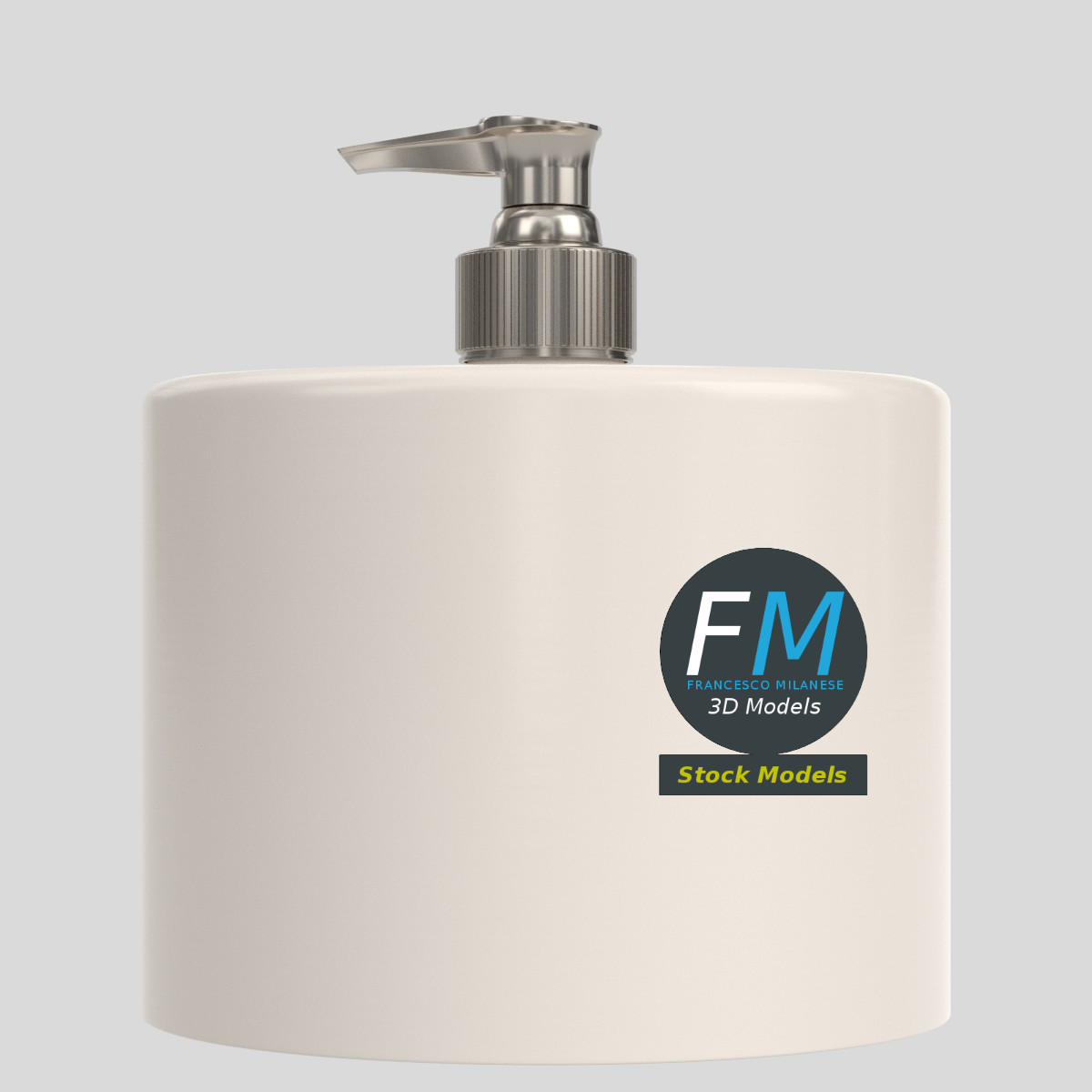 3D-Modell - Ovaler Seifenspender - 03
