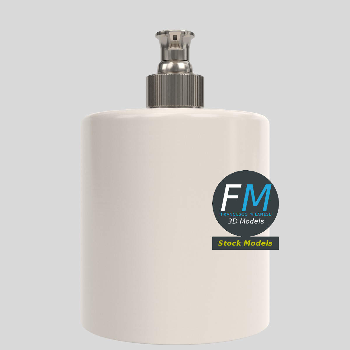 3D-Modell - Ovaler Seifenspender - 04