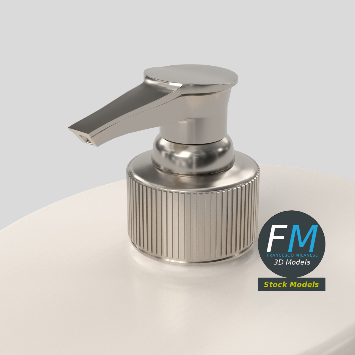 3D-Modell - Ovaler Seifenspender - 05
