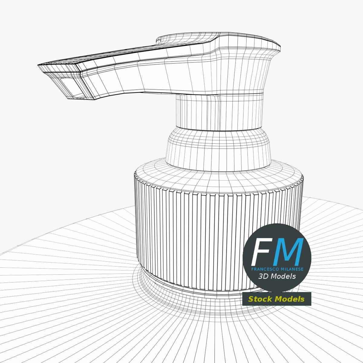 3D-Modell - Ovaler Seifenspender - 08