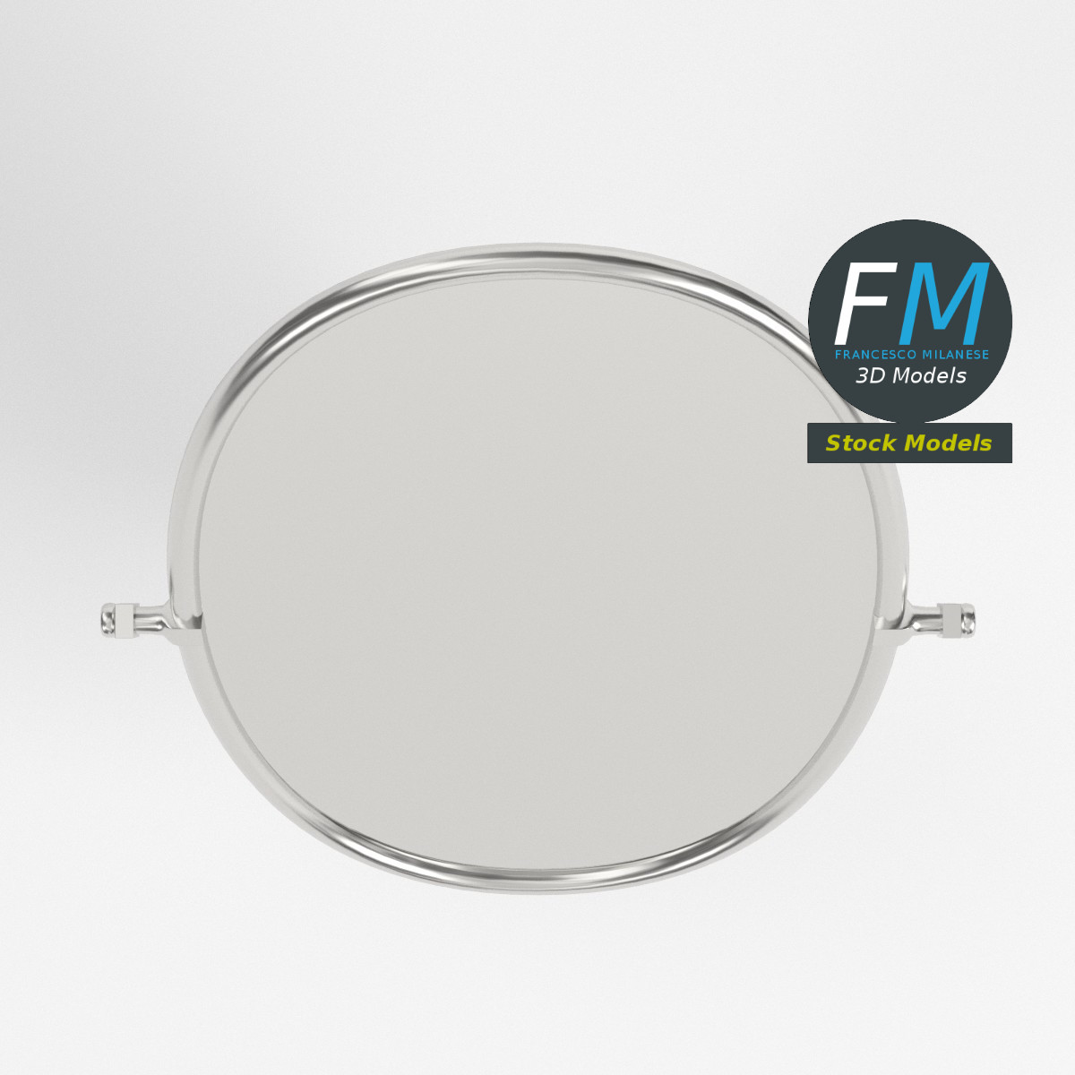 3D-Modell - Ovaler Tischspiegel - 06