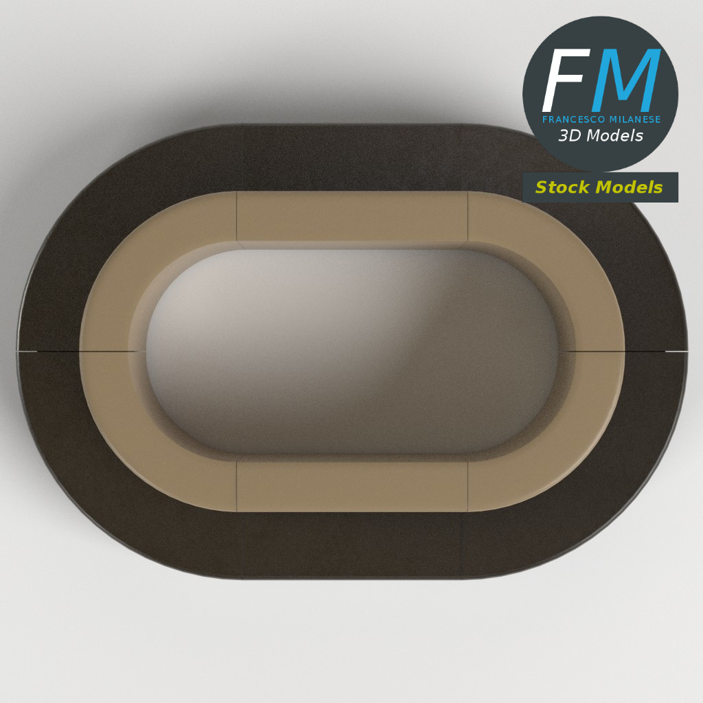 3D-Modell - Ovales Sofa - 06