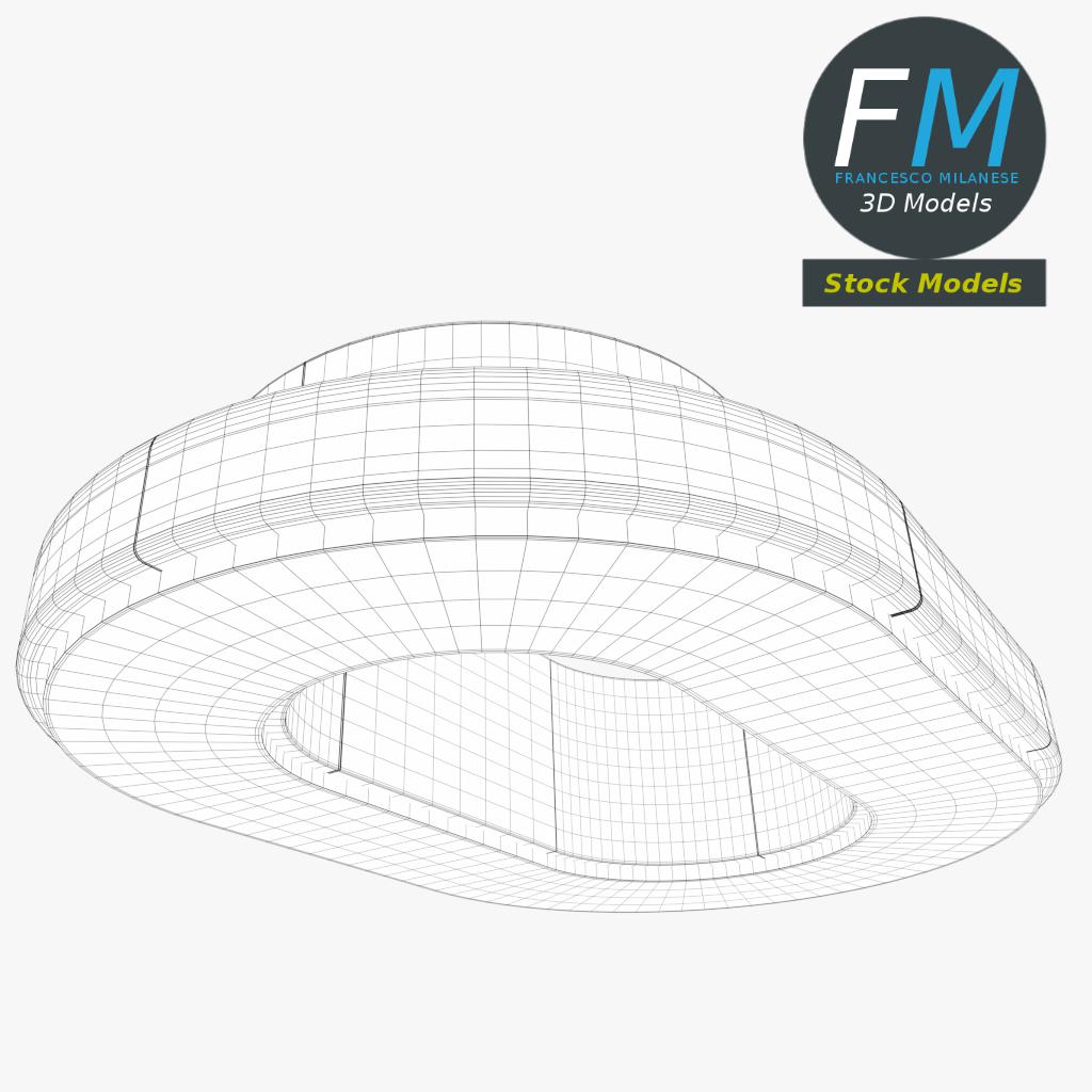 3D-Modell - Ovales Sofa - 08