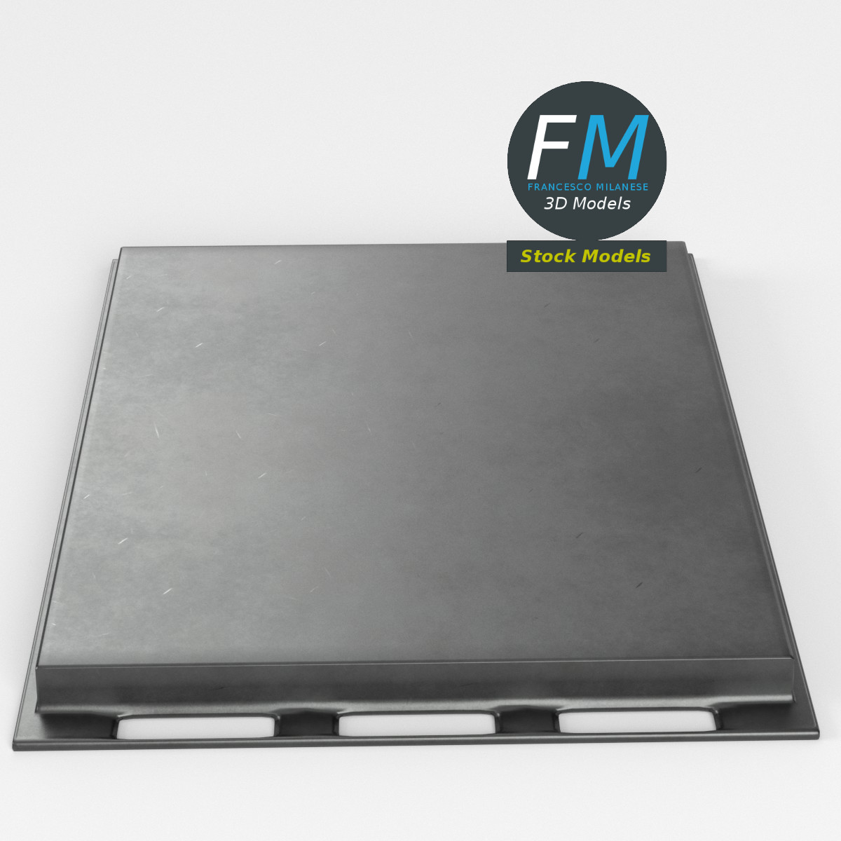 3D-Modell - Backofen-Fettpfanne - 02