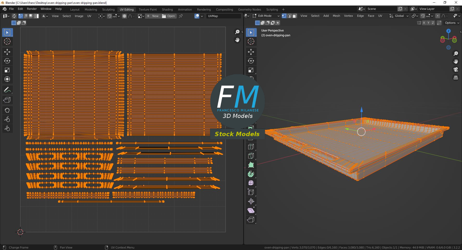 3D-Modell - Backofen-Fettpfanne - 10