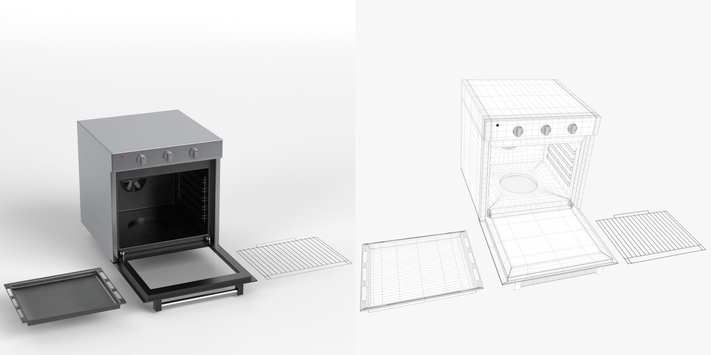 3D-Modell - Backofen