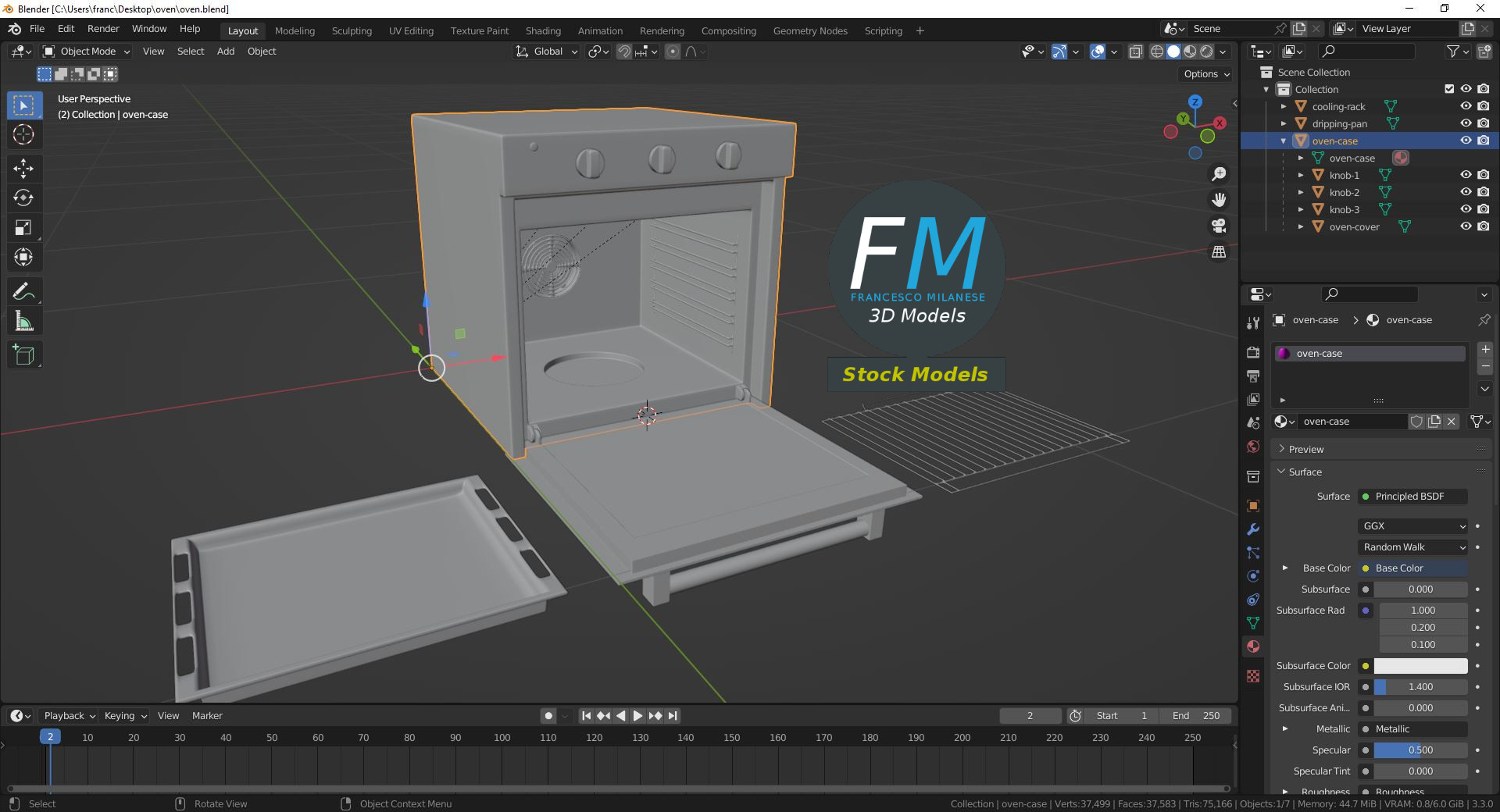 3D-Modell - Backofen - 09