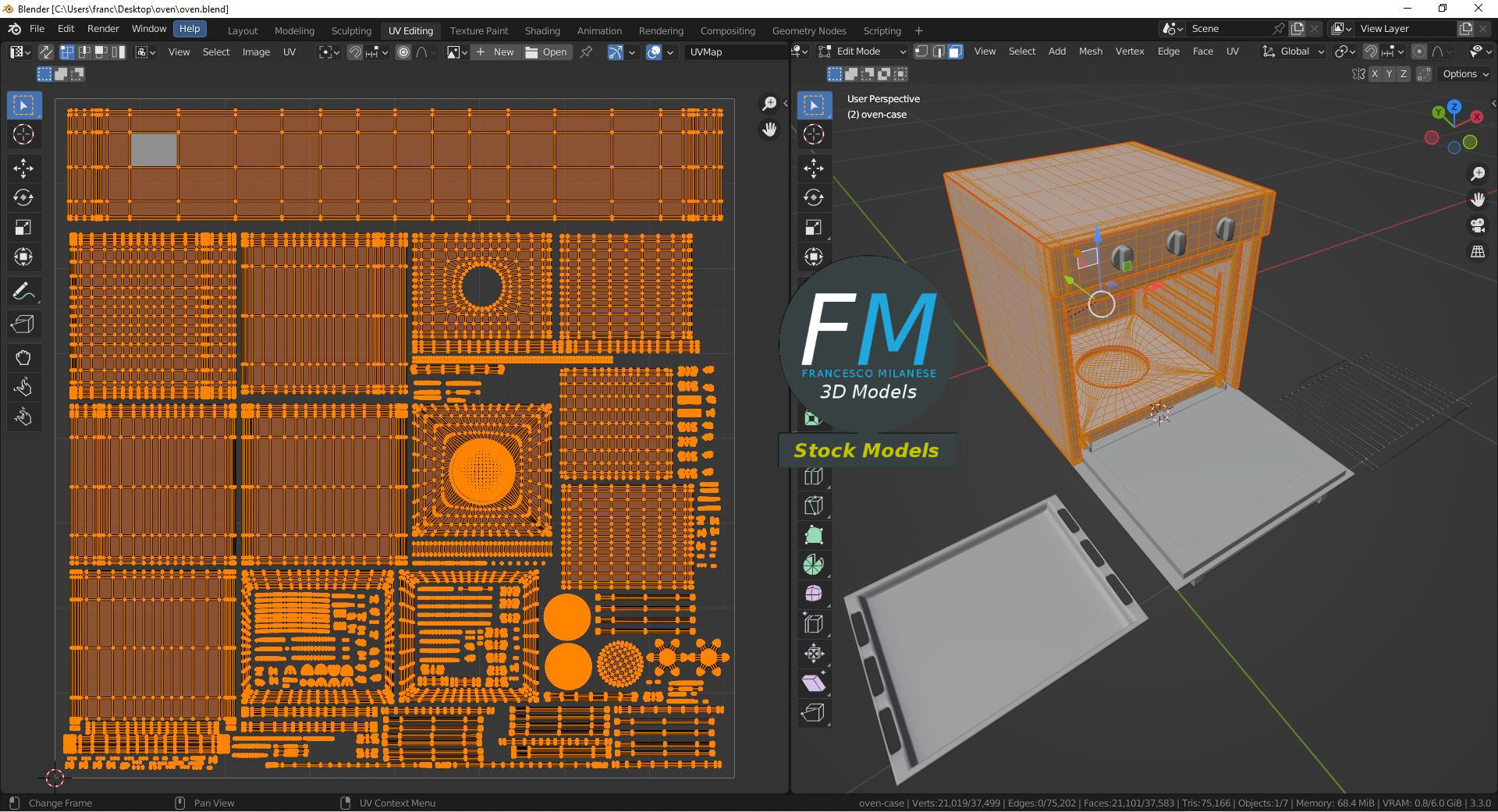 3D-Modell - Backofen - 10