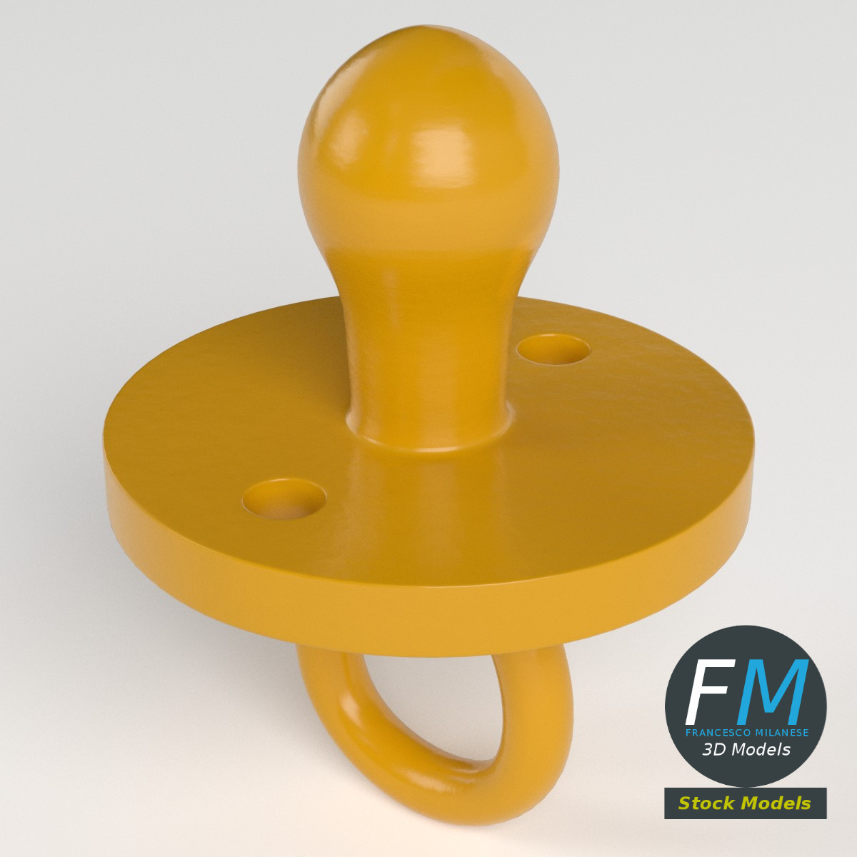 3D-Modell - Baby-Schnuller - 01