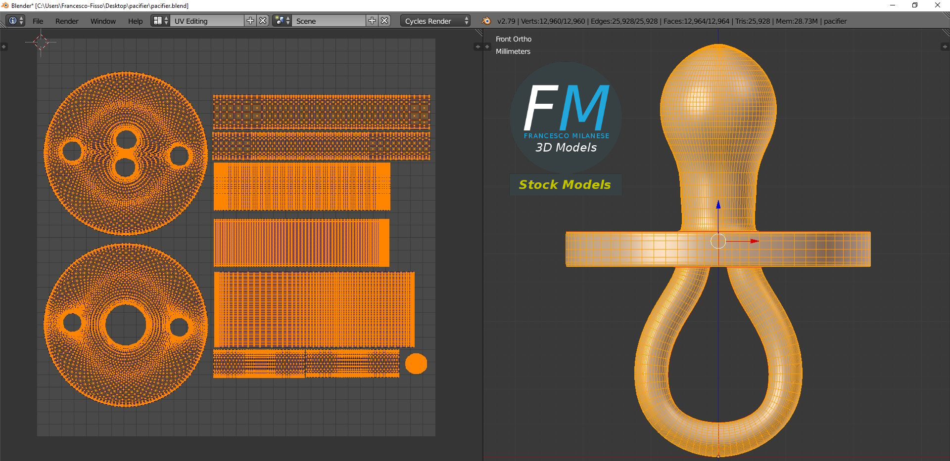 3D-Modell - Baby-Schnuller - 10