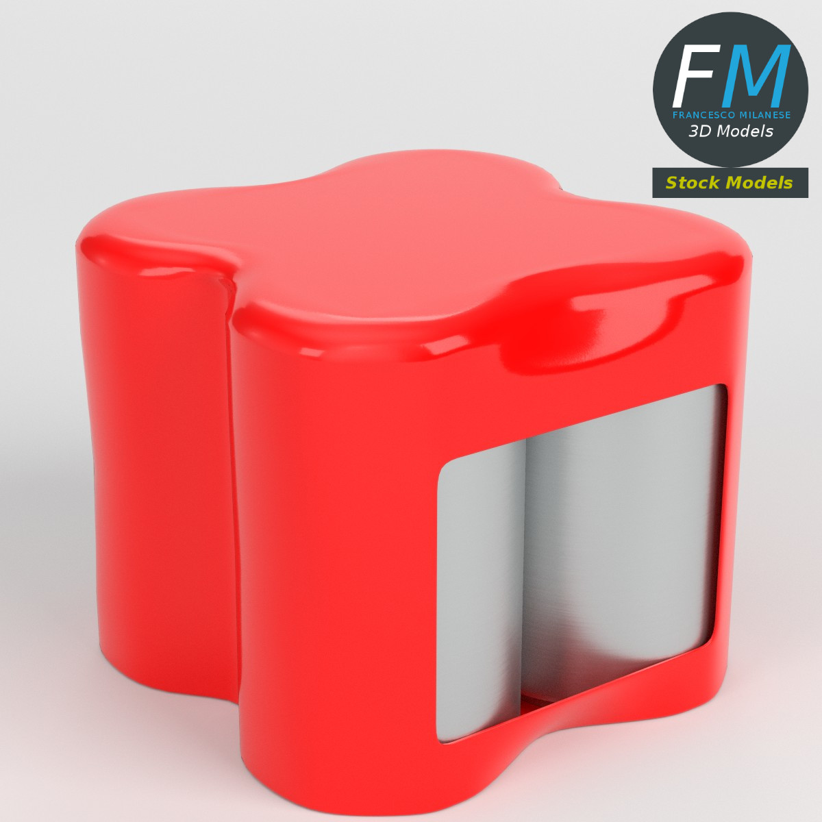 3D-Modell - Viererpack Getränkedosen - 01