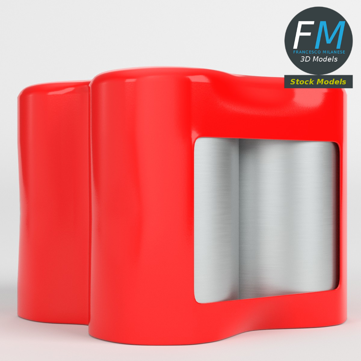 3D-Modell - Viererpack Getränkedosen - 03