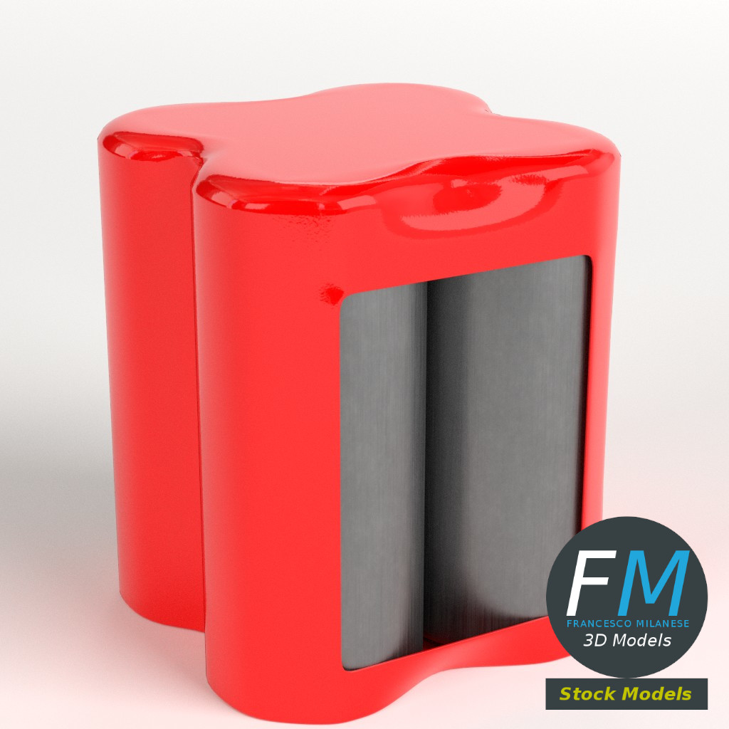 3D-Modell - Viererpack Hohe Getränkedosen - 01