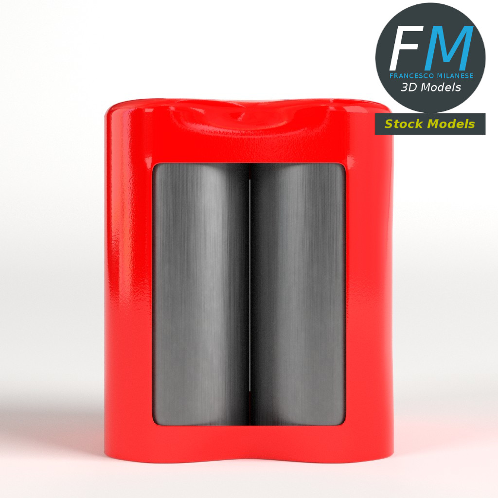 3D-Modell - Viererpack Hohe Getränkedosen - 03