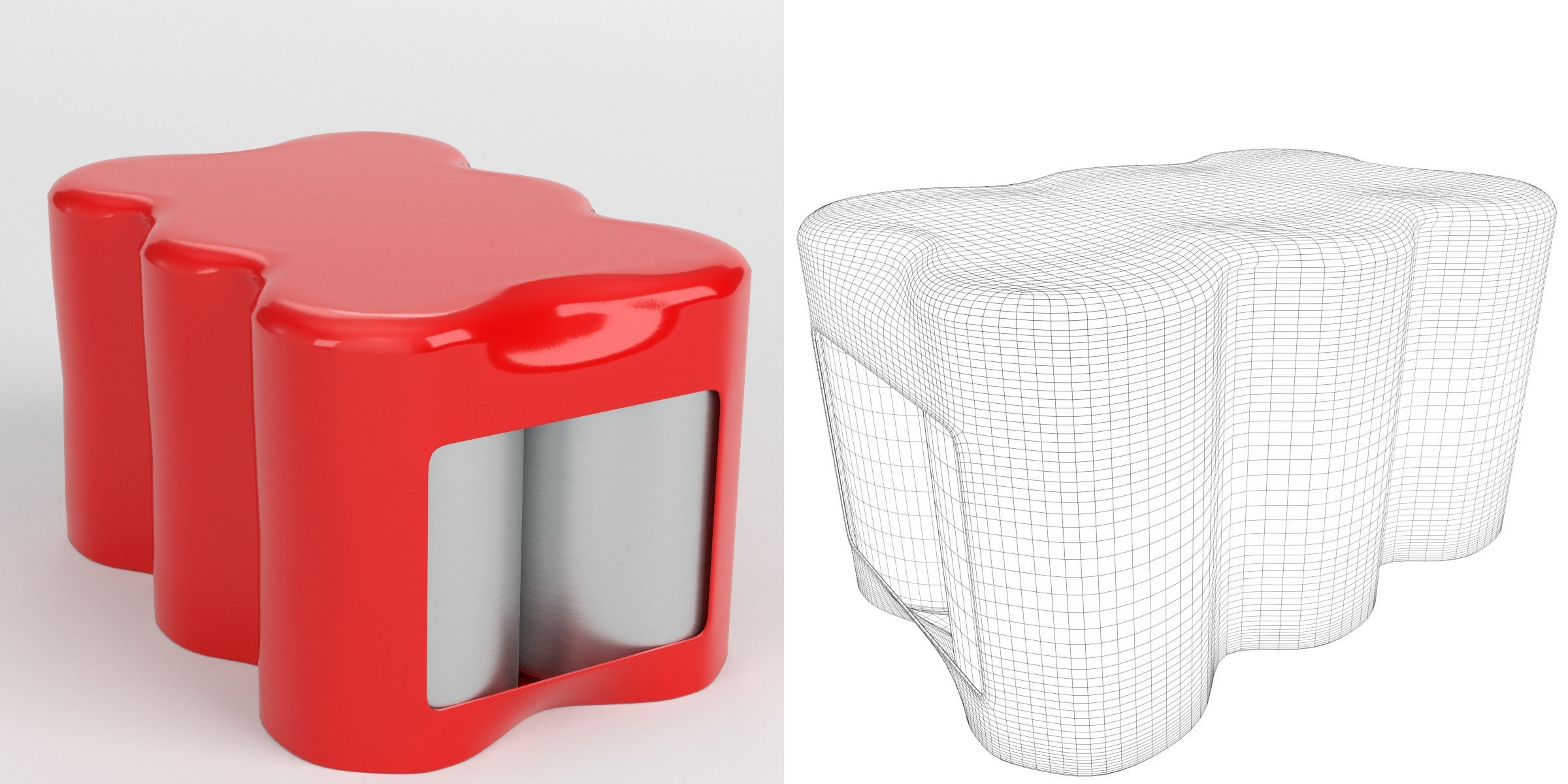 3D-Modell - Sechserpack Getränkedosen
