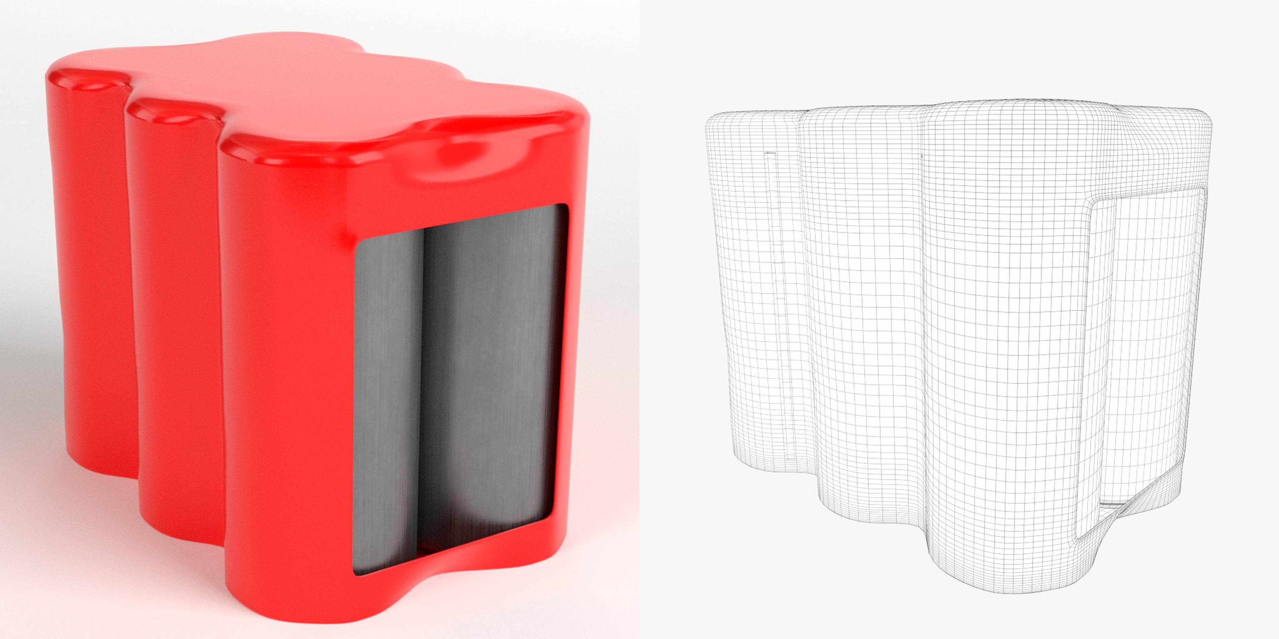 3D-Modell - Sechserpack Hohe Getränkedosen