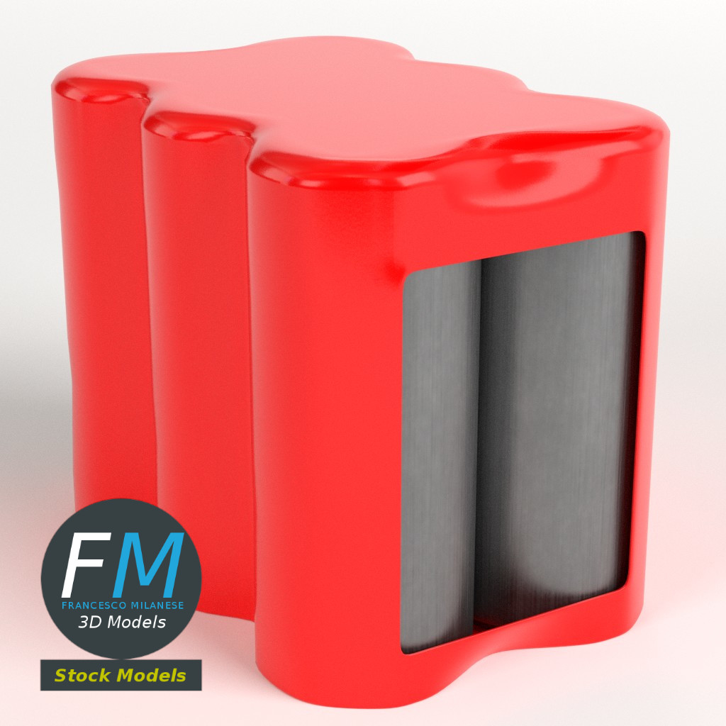 3D-Modell - Sechserpack Hohe Getränkedosen - 01