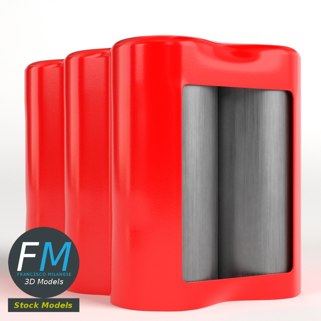 3D-Modell - Sechserpack Hohe Getränkedosen - 03