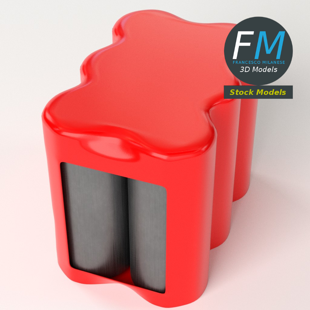 3D-Modell - Sechserpack Hohe Getränkedosen - 05