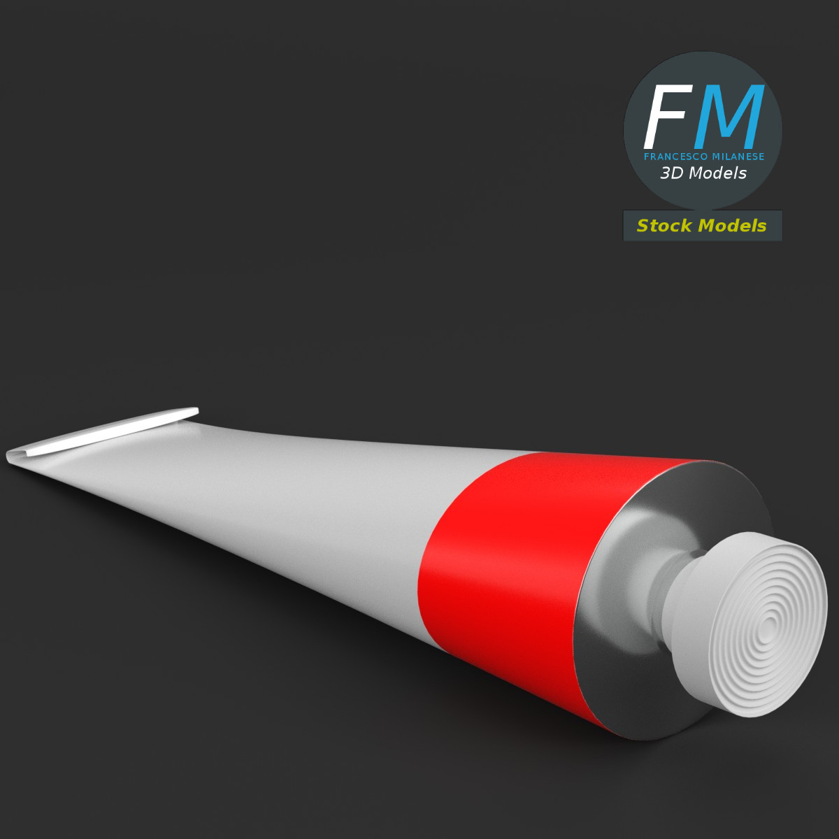 3D-Modell - Farbtube - 01