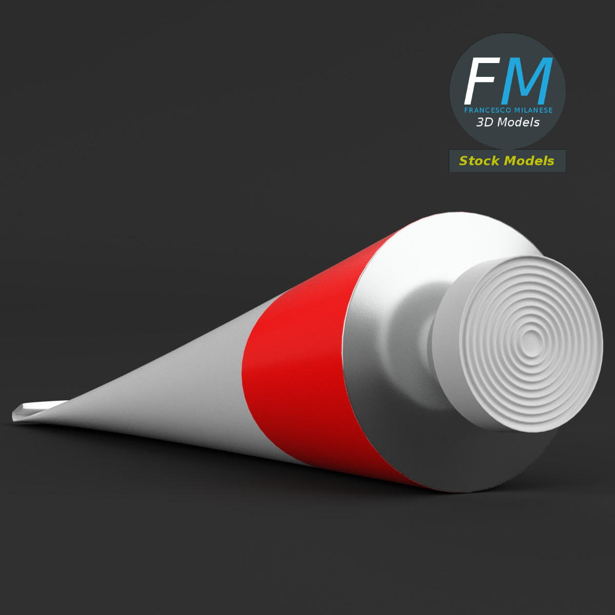 3D-Modell - Farbtube - 03