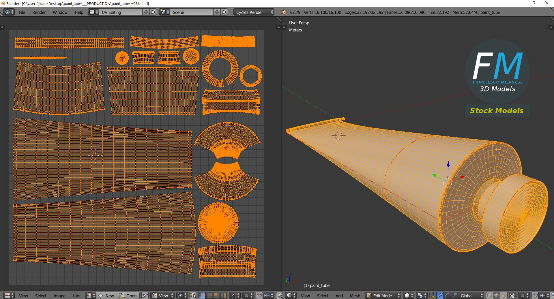 3D-Modell - Farbtube - 10