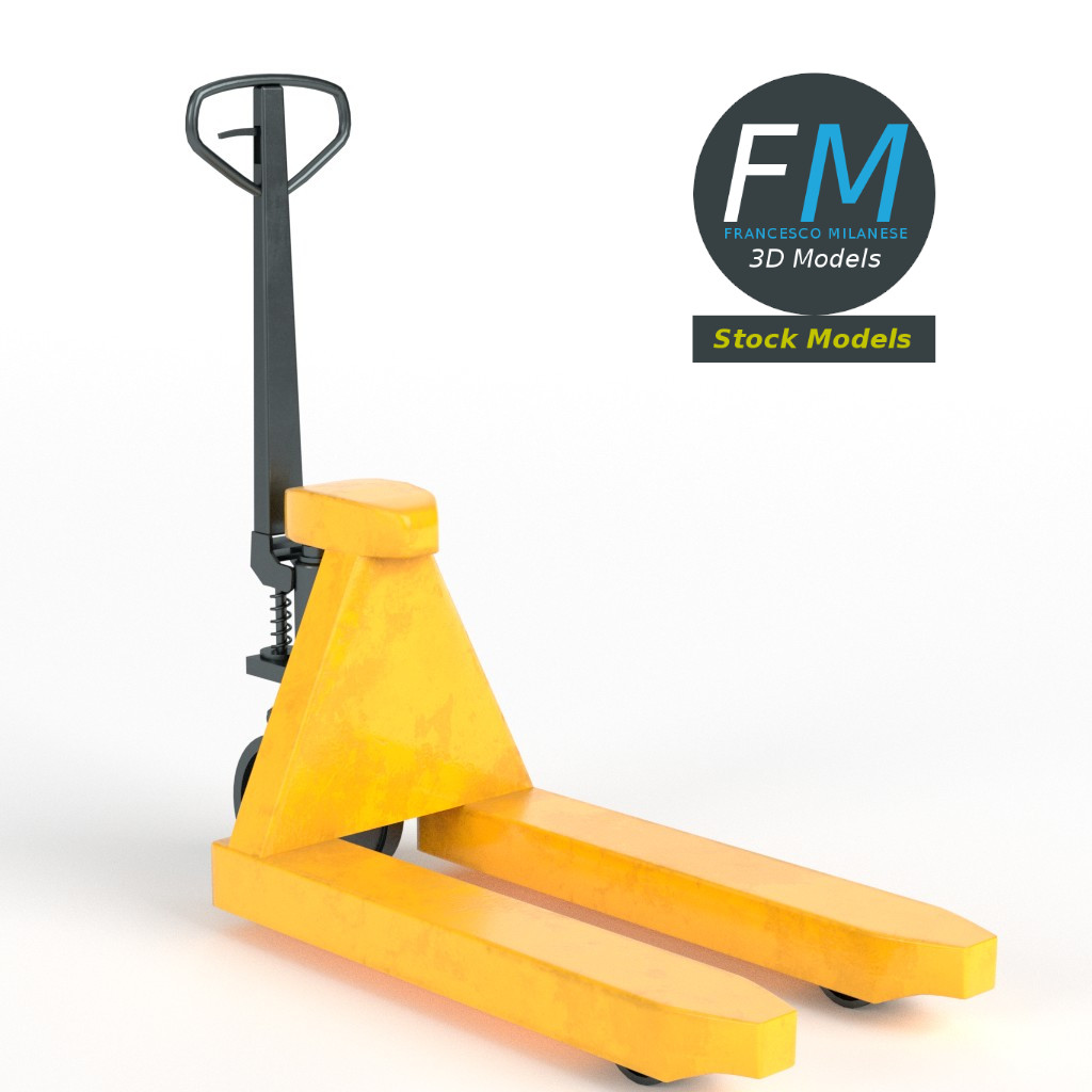 3D-Modell - Manueller Hubwagen - 01