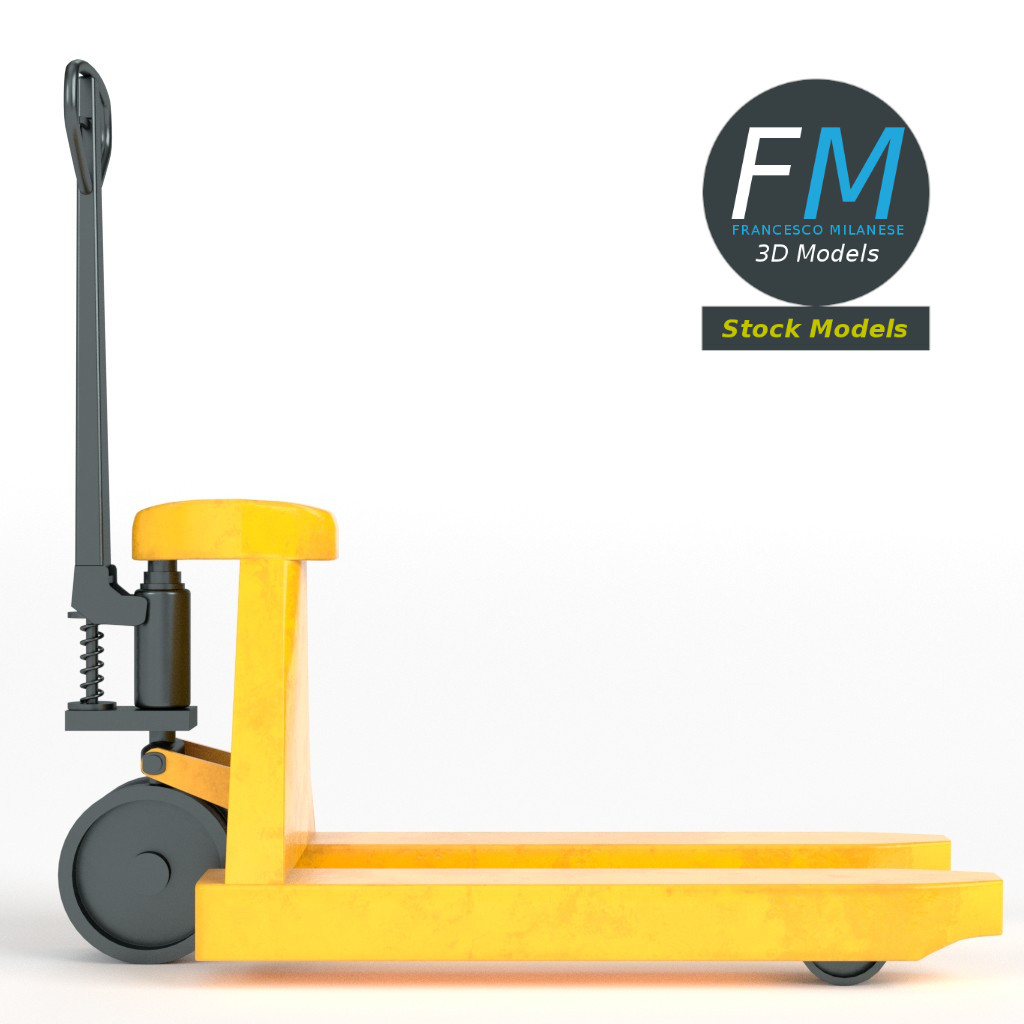 3D-Modell - Manueller Hubwagen - 03