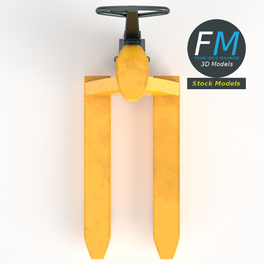 3D-Modell - Manueller Hubwagen - 06