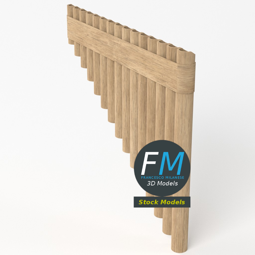 3D-Modell - Panflöte - 05