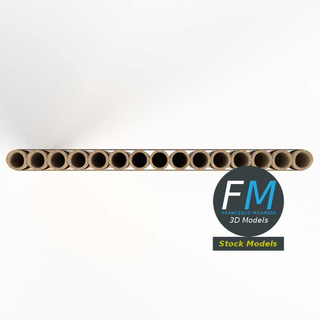 3D-Modell - Panflöte - 06