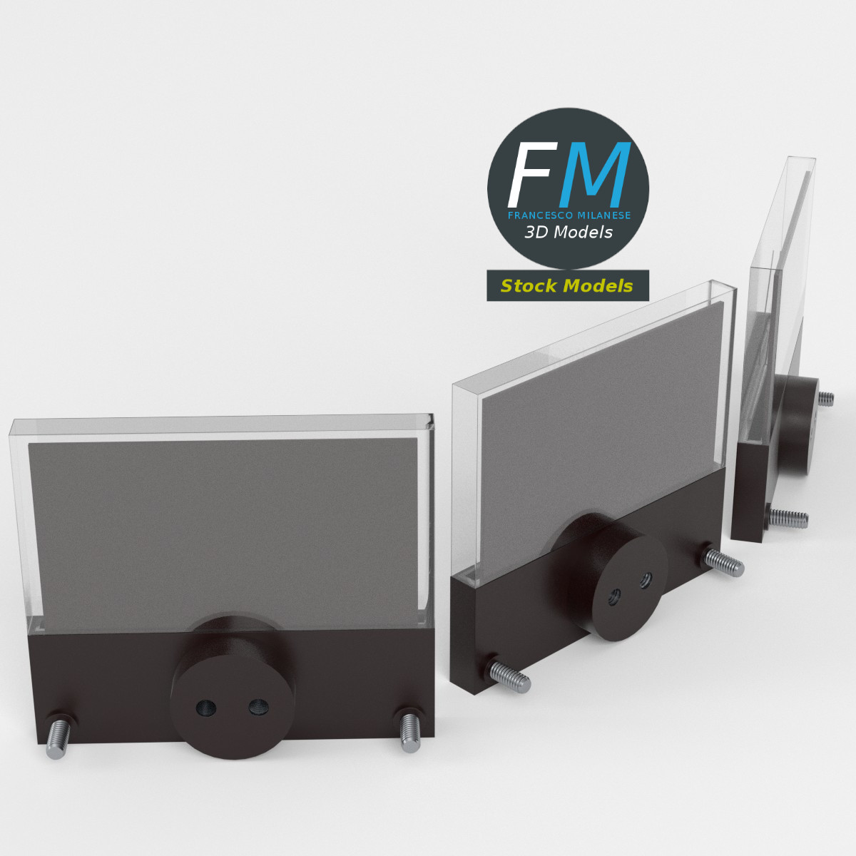 3D-Modell - Analoge Einbau-Voltmeter - 02