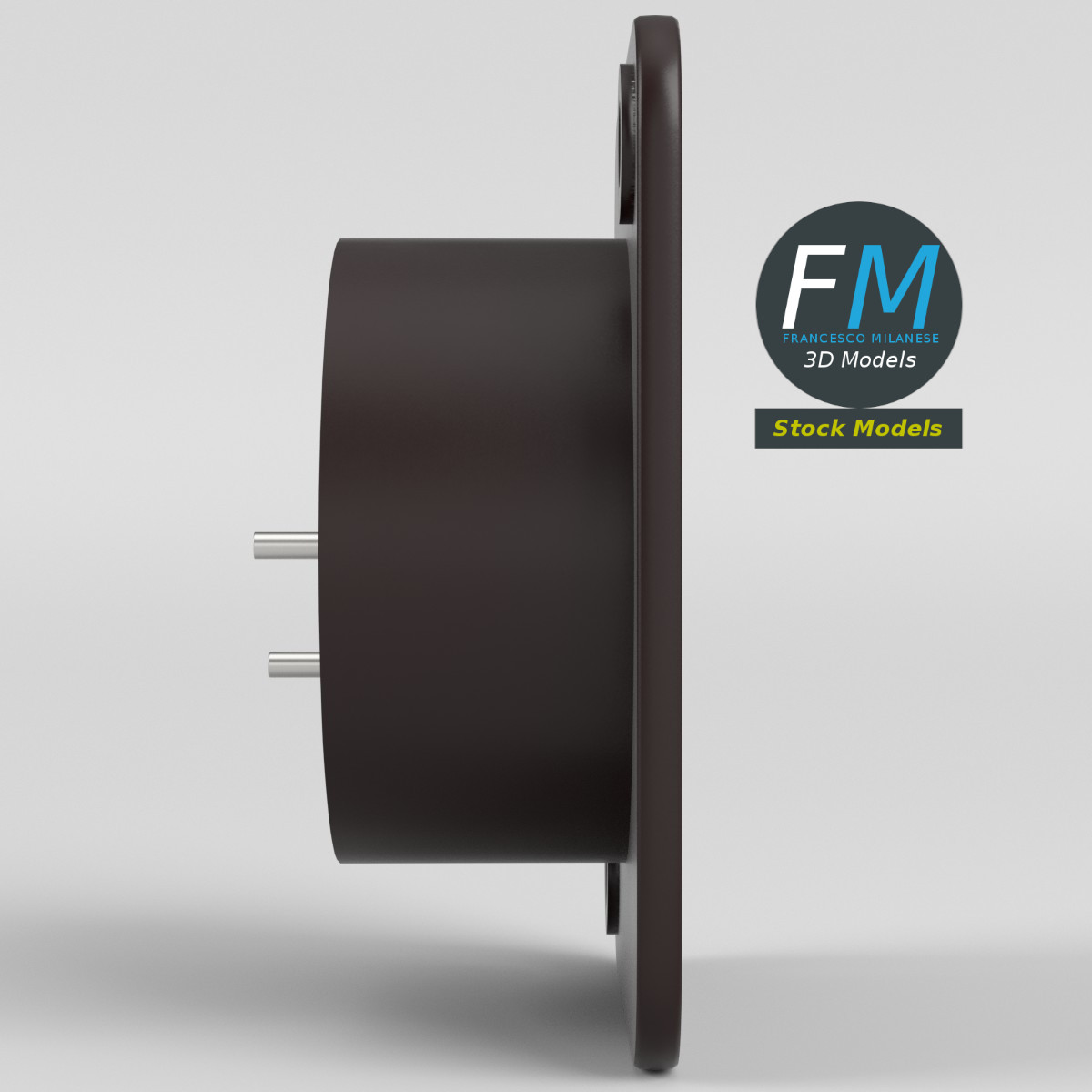 3D-Modell - XLR-Einbaustecker - 04